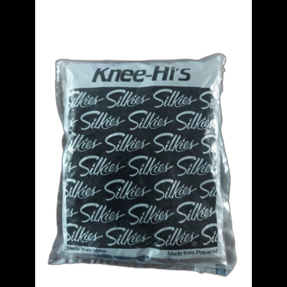 Silkies Knee Hi's Graduated Compression One Size Navy Blue Marine Dark Navy New - Picture 2 of 5